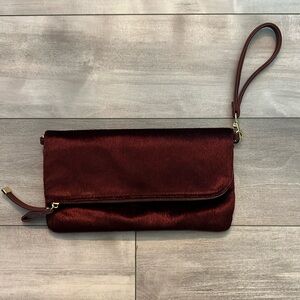 Fold over clutch purse.